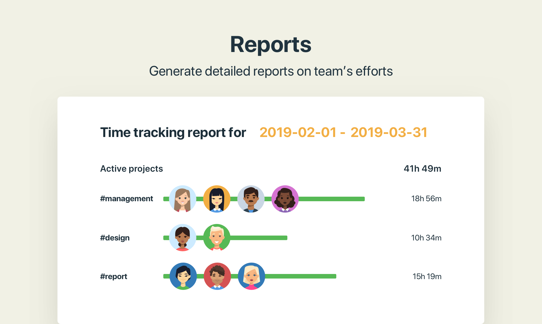 Time tracking bot for Slack